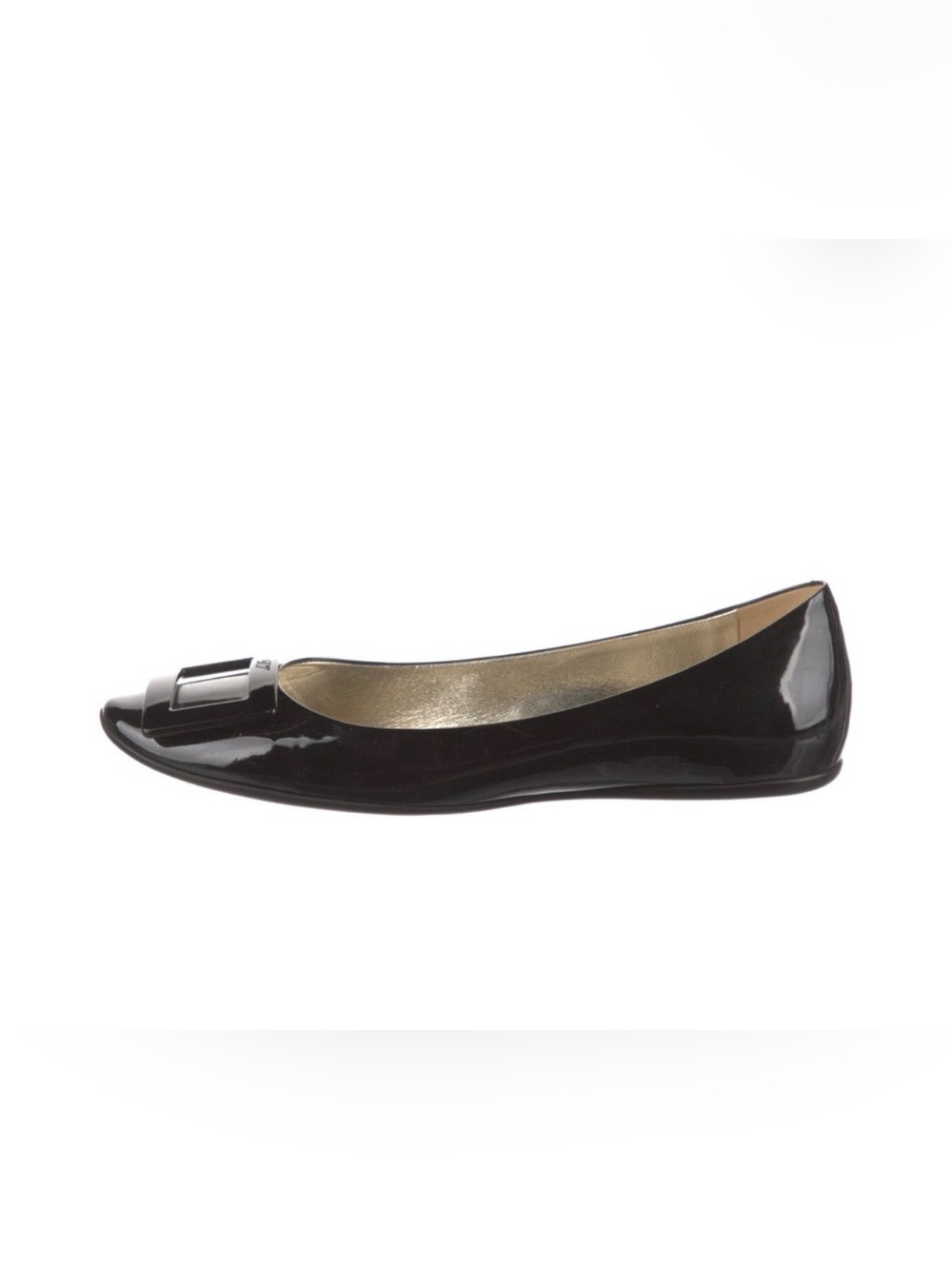 Roger Vivier Black Patent Ballet Flat